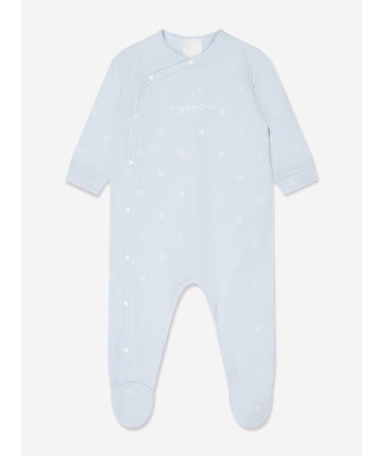 Givenchy Baby Boys 4G Logo Babygrow in Blue les muscles