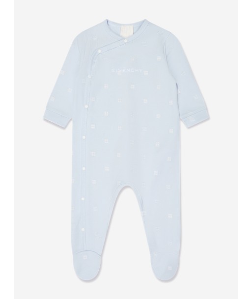 Givenchy Baby Boys 4G Logo Babygrow in Blue les muscles