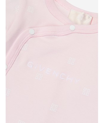 Givenchy Baby Girls 4G Logo Babygrow in Pink de France