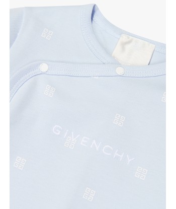 Givenchy Baby Boys 4G Logo Babygrow in Blue les muscles