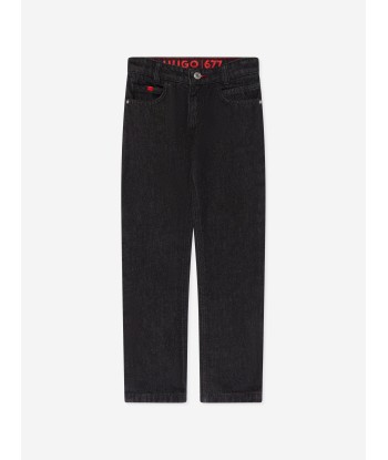 Hugo Boys Regular Fit Jeans in Black s'inspire de l'anatomie humaine