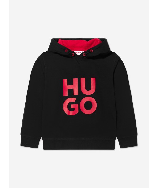 Hugo Boys Logo Hoodie in Black votre restaurant rapide dans 