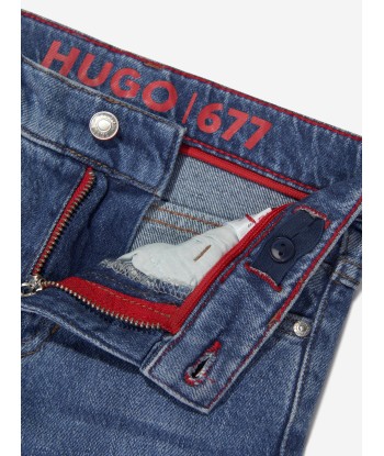 Hugo Boys Regular Fit Jeans in Blue Voir les baskets