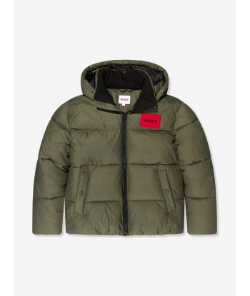 Hugo Boys Puffer Jacket in Green acheter en ligne