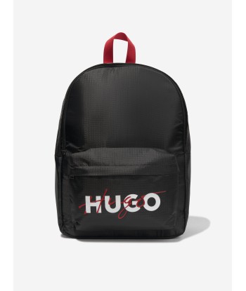 Hugo Kids Logo Backpack in Black Venez découvrir notre 