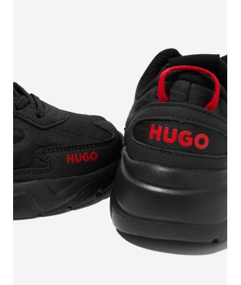 Hugo Boys Logo Trainers in Black l'achat 