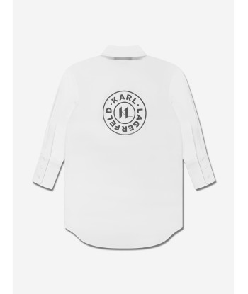 Karl Lagerfeld Girls Shirt Dress in White suggérées chez