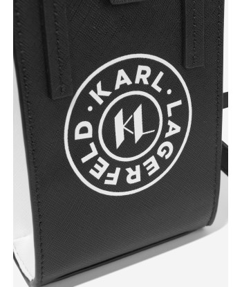 Karl Lagerfeld Girls Logo Phone Bag in Black Venez acheter