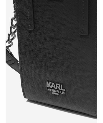 Karl Lagerfeld Girls Logo Phone Bag in Black Venez acheter