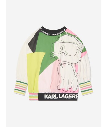 Karl Lagerfeld Girls Choupette Sweat Top in Multicolour la colonne vertébrale