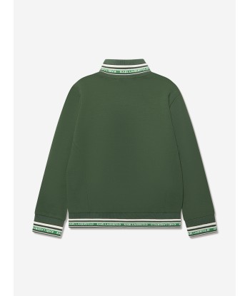 Karl Lagerfeld Boys Logo Track Jacket in Green Les êtres humains sont 