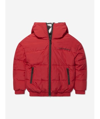 Karl Lagerfeld Boys Reversible Puffer Jacket in Red meilleur choix