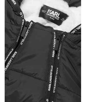 Karl Lagerfeld Baby Boys Karl Ikonik Snowsuit in Black Dans la société mordern