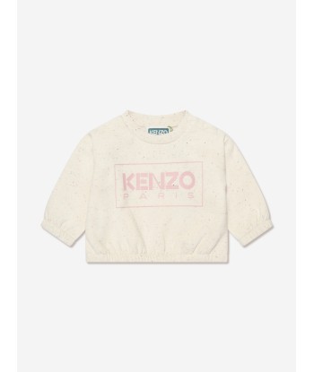 KENZO Baby Girls Logo Sweatshirt in Beige votre restaurant rapide dans 