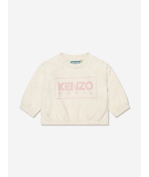 KENZO Baby Girls Logo Sweatshirt in Beige votre restaurant rapide dans 