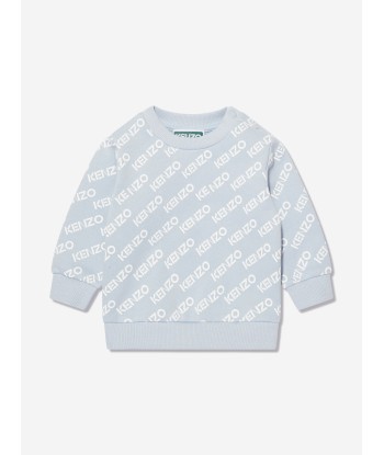 KENZO Baby Boys Logo Sweatshirt in Blue en linge