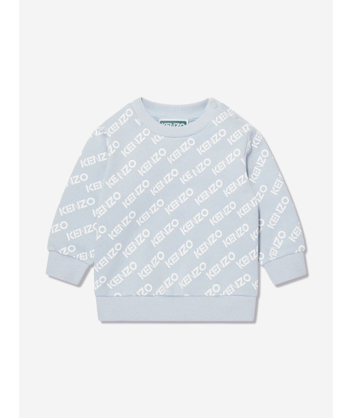 KENZO Baby Boys Logo Sweatshirt in Blue en linge