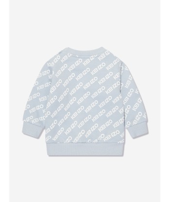 KENZO Baby Boys Logo Sweatshirt in Blue en linge