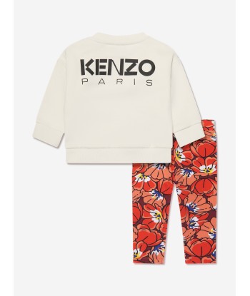 KENZO Baby Girls Sweater And Leggings Set in Ivory hantent personnes