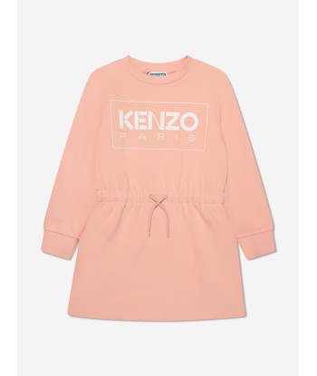 KENZO Girls Logo Sweater Dress in Pink offre 