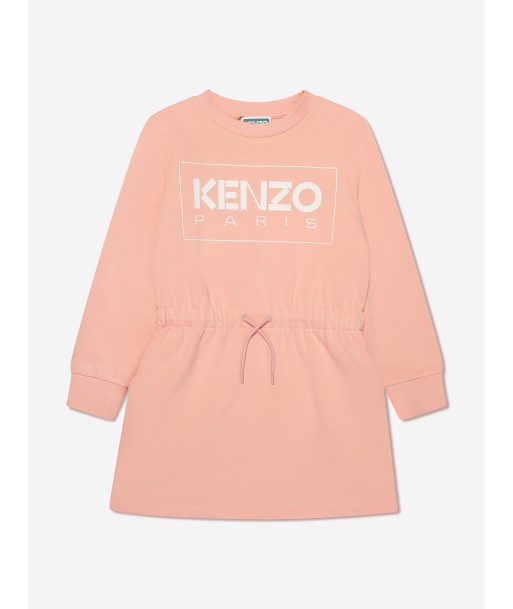 KENZO Girls Logo Sweater Dress in Pink offre 