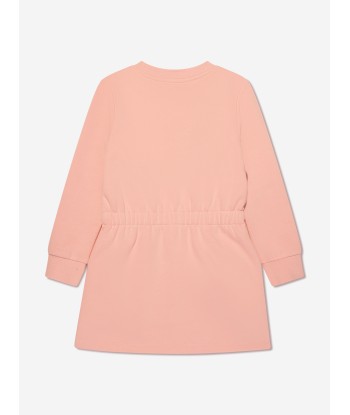 KENZO Girls Logo Sweater Dress in Pink offre 