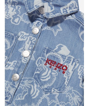 KENZO Girls Denim Dress in Blue d'Europe débarque