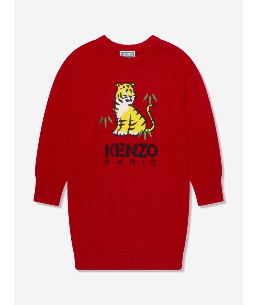 KENZO Girls Knitted Kotora Dress in Red prix pour 