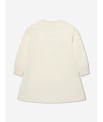 KENZO Girls Logo Sweater Dress in Beige l'évolution des habitudes 