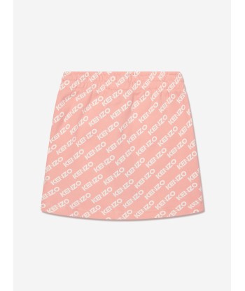 KENZO Girls Fleece Logo Skirt in Pink Découvrez la collection