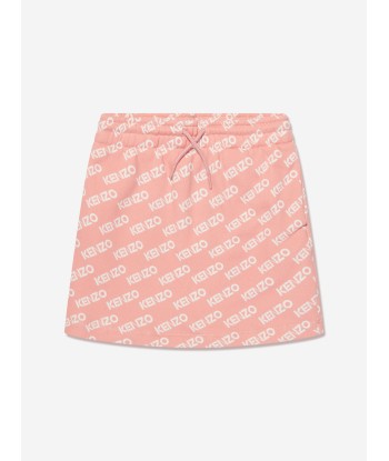 KENZO Girls Fleece Logo Skirt in Pink Découvrez la collection