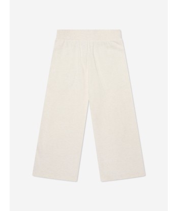 KENZO Girls Embroidered Logo Joggers in Ivory Jusqu'à 80% De Réduction