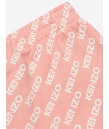 KENZO Girls Fleece Logo Skirt in Pink Découvrez la collection