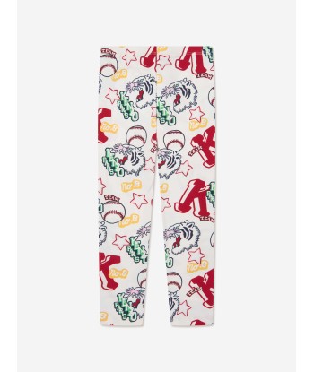 KENZO Girls Kenzo Club Leggings in Ivory commande en ligne