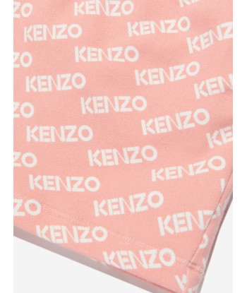 KENZO Girls Fleece Logo Skirt in Pink Découvrez la collection