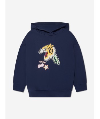 KENZO Girls Logo Hoodie in Navy france