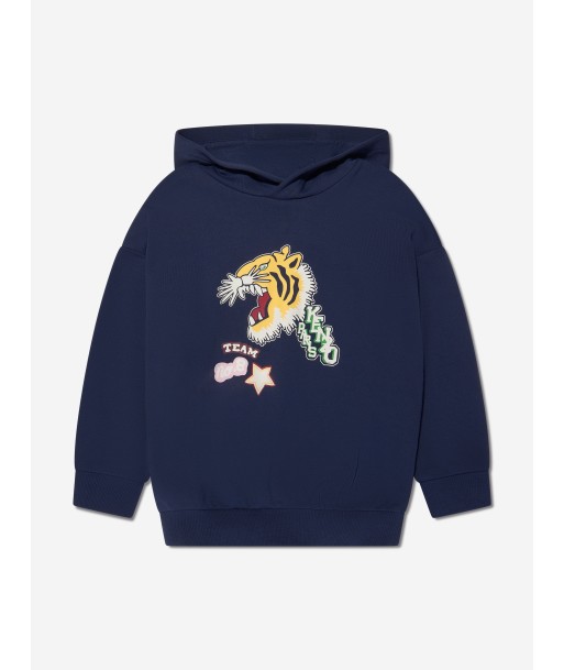 KENZO Girls Logo Hoodie in Navy france