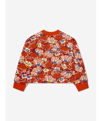 KENZO Girls Boke Flower Sweatshirt in Orange livraison et retour toujours gratuits