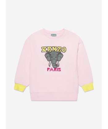 KENZO Girls Jungle Game Sweatshirt in Pink Vous souhaitez 