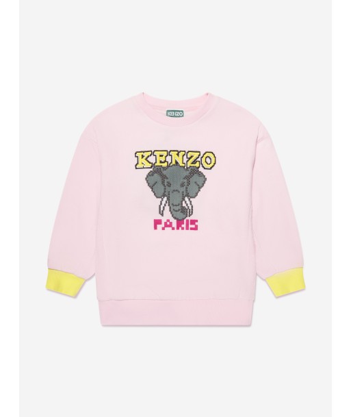 KENZO Girls Jungle Game Sweatshirt in Pink Vous souhaitez 