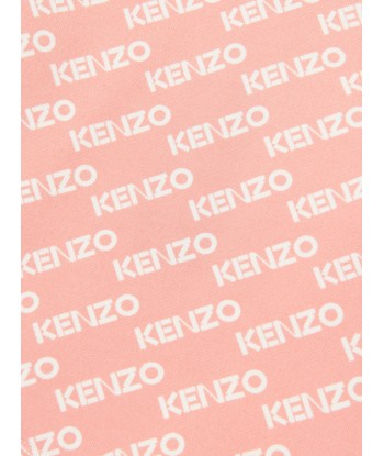 KENZO Girls Logo Sweatshirt in Pink destockage