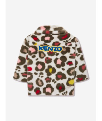 KENZO Girls Faux Fur Coat in Multicolour acheter