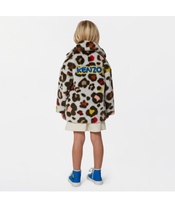 KENZO Girls Faux Fur Coat in Multicolour acheter