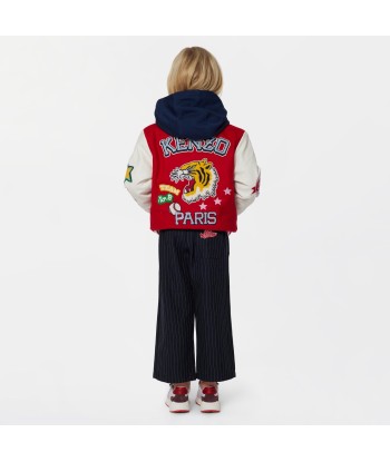 KENZO Girls Baseball Jacket in Red basket pas cher