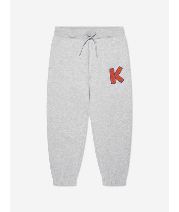 KENZO Boys Logo Joggers in Grey basket pas cher