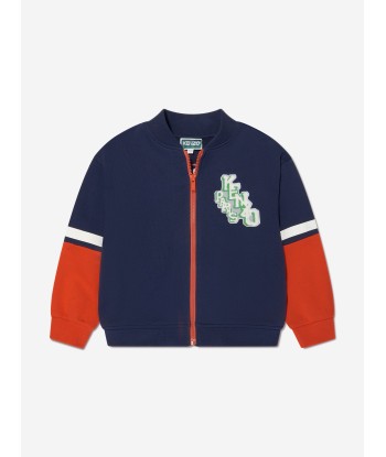 KENZO Boys Logo Track Cardigan in Navy sélection de produits