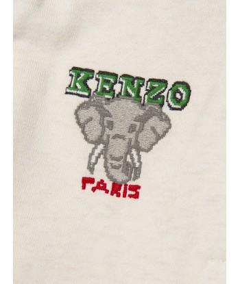 KENZO Boys Jungle Game Joggers in Ivory solde