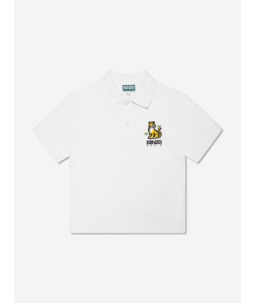 KENZO Boys Kotora Polo Shirt in Ivory votre