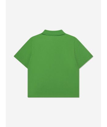 KENZO Boys Logo Polo Shirt in Green À commander