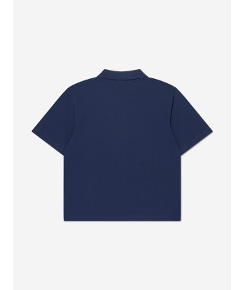 KENZO Boys Logo Polo Shirt in Navy Véritable concentré